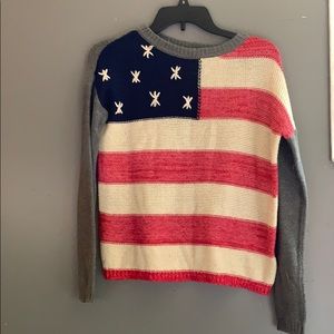 Light weight American flag sweater